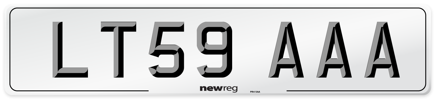 LT59 AAA Number Plate from New Reg